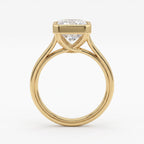 The Aurelia Radiance Radiant Diamond Hidden Halo Ring