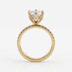 Aurelia Luxe Round Diamond Hidden Halo Ring