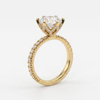 Aurelia Luxe Round Diamond Hidden Halo Ring