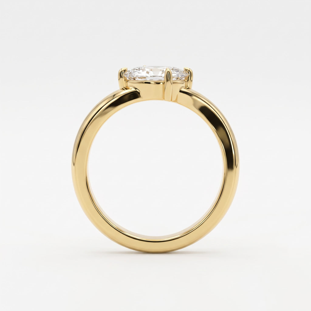 Eternal Grace Marquise Diamond Infinity Solitaire Ring