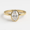 Aurelia Oval Diamond Bezel Setting Solitaire Ring