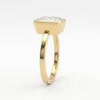 Elysian Radiant Diamond Bezal Setting Solitaire Ring