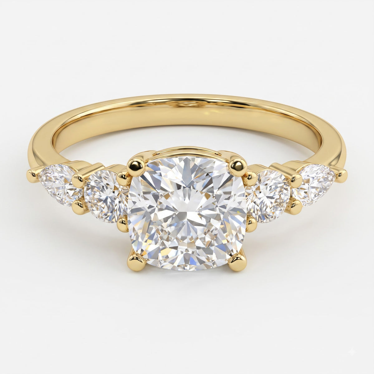 Modern Heirloom Celestine Cushion Diamond Engagement Ring