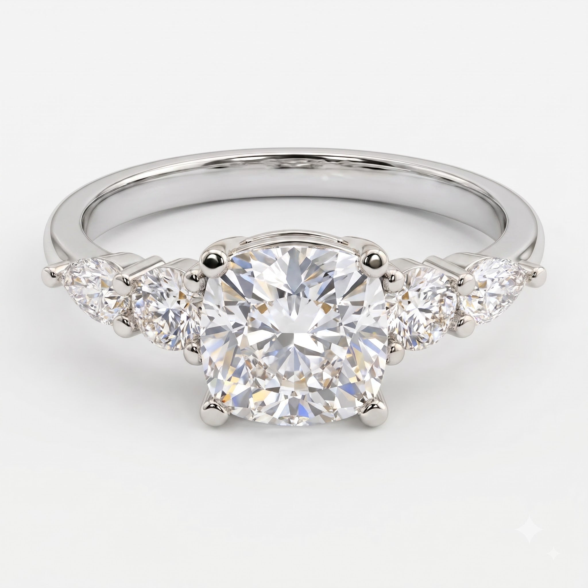 Modern Heirloom Celestine Cushion Diamond Engagement Ring