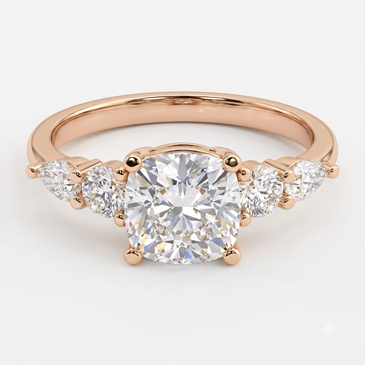 Modern Heirloom Celestine Cushion Diamond Engagement Ring