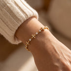 Timeless Elegance Luxe Floral Design Round Diamond Bracelet