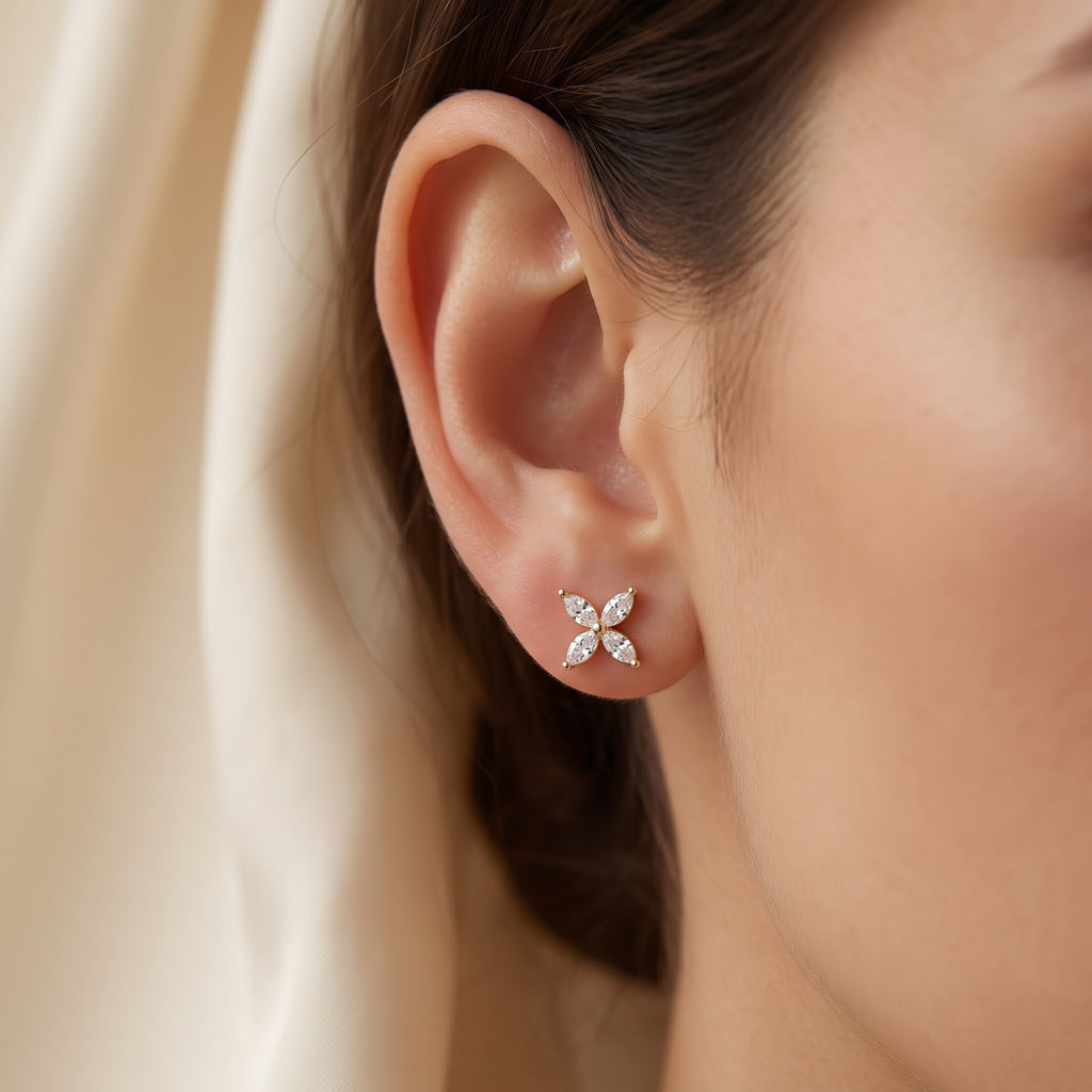 Luxury Marquise diamond butterfly Design Fashion earrings