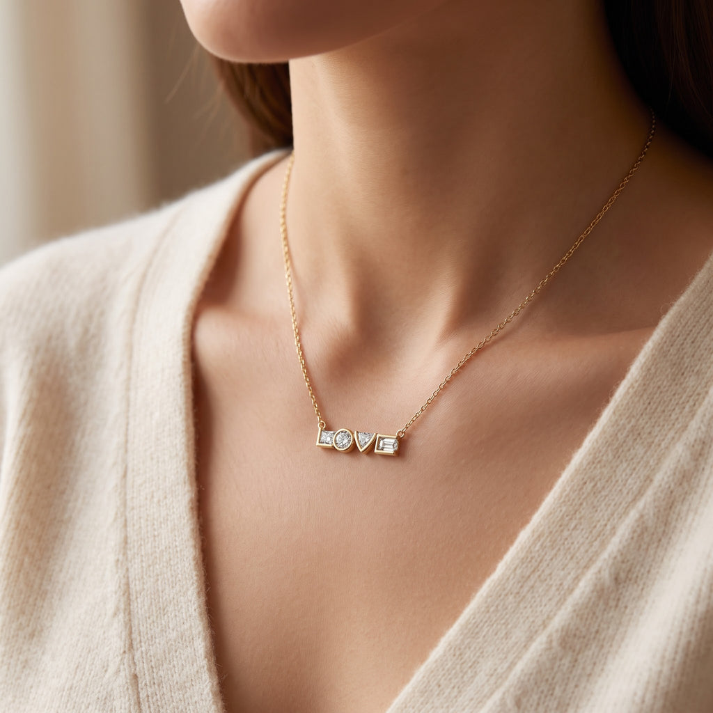 Timeless Elegance Love Diamond Pendant Necklace