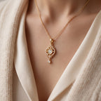 Celestia Radiance Round Diamond Pendant Necklace
