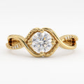 Eternal Elegance Round Diamond Infinity Side Stone Ring