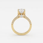 Imperial Sparkle Pavé Round Diamond Hidden Halo Ring