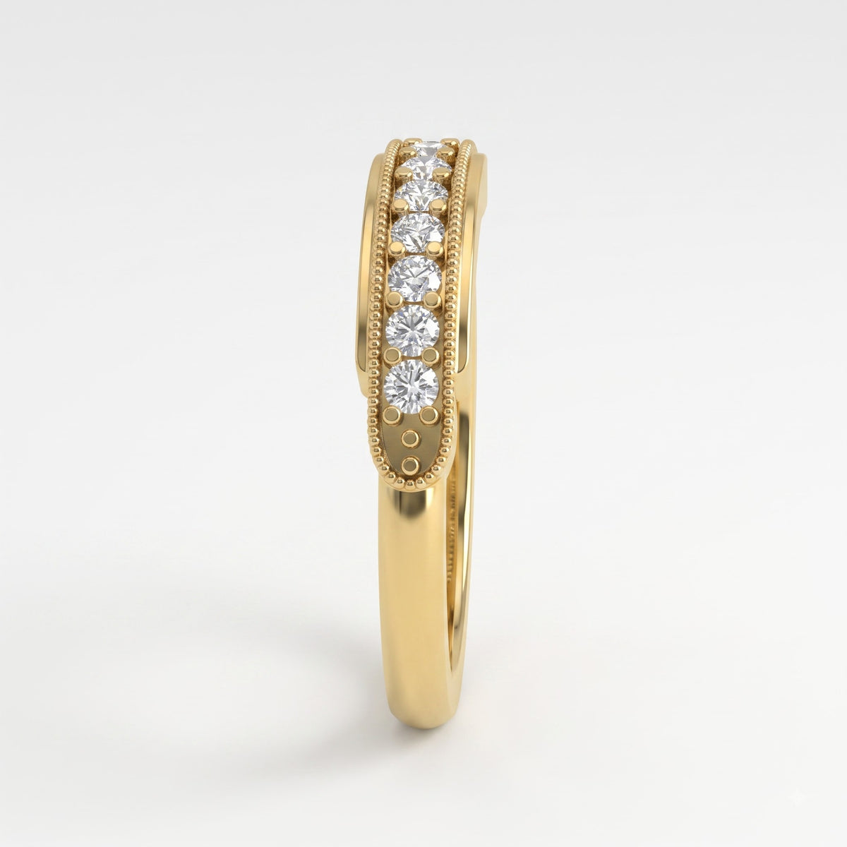 Seven-Stone Radiance Round Diamond Eternity Ring