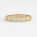 Modern Luxury five-stone round diamond Eternity Ring
