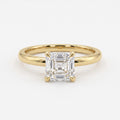 Aurelia Asscher Cut Diamond Solitaire Engagement Ring