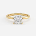 Modern Princess Cut Diamond Solitaire Engagement Ring