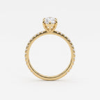 Modern Marquise Cut Lab Grown Diamond Engagement Ring