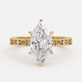 Élan Fleur Dutch Marquise Diamond Botanical Vintage Ring