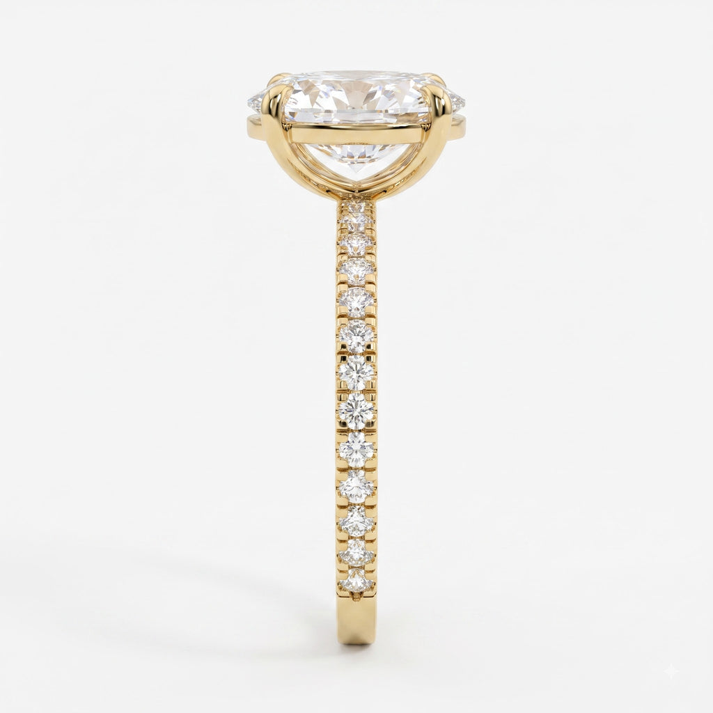 Oval Lab Grown Diamond Engagement Ring