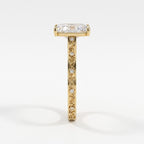 Eternal Radiance Luxe Radiant-Cut Diamond Vintage Ring