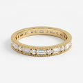 Aurelia Étoile Round & Baguette Diamond Eternity Band