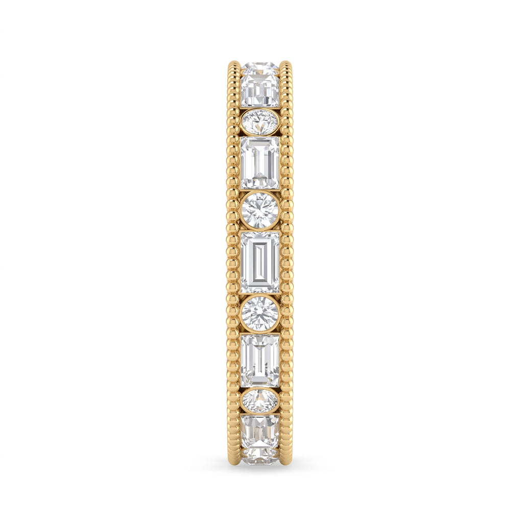 Aurelia Étoile Round & Baguette Diamond Eternity Band
