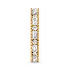 Aurelia Étoile Round & Baguette Diamond Eternity Band