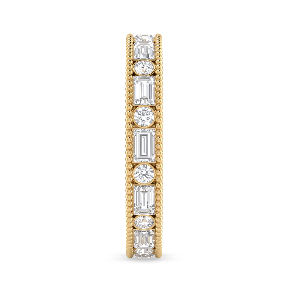 Aurelia Étoile Round & Baguette Diamond Eternity Band