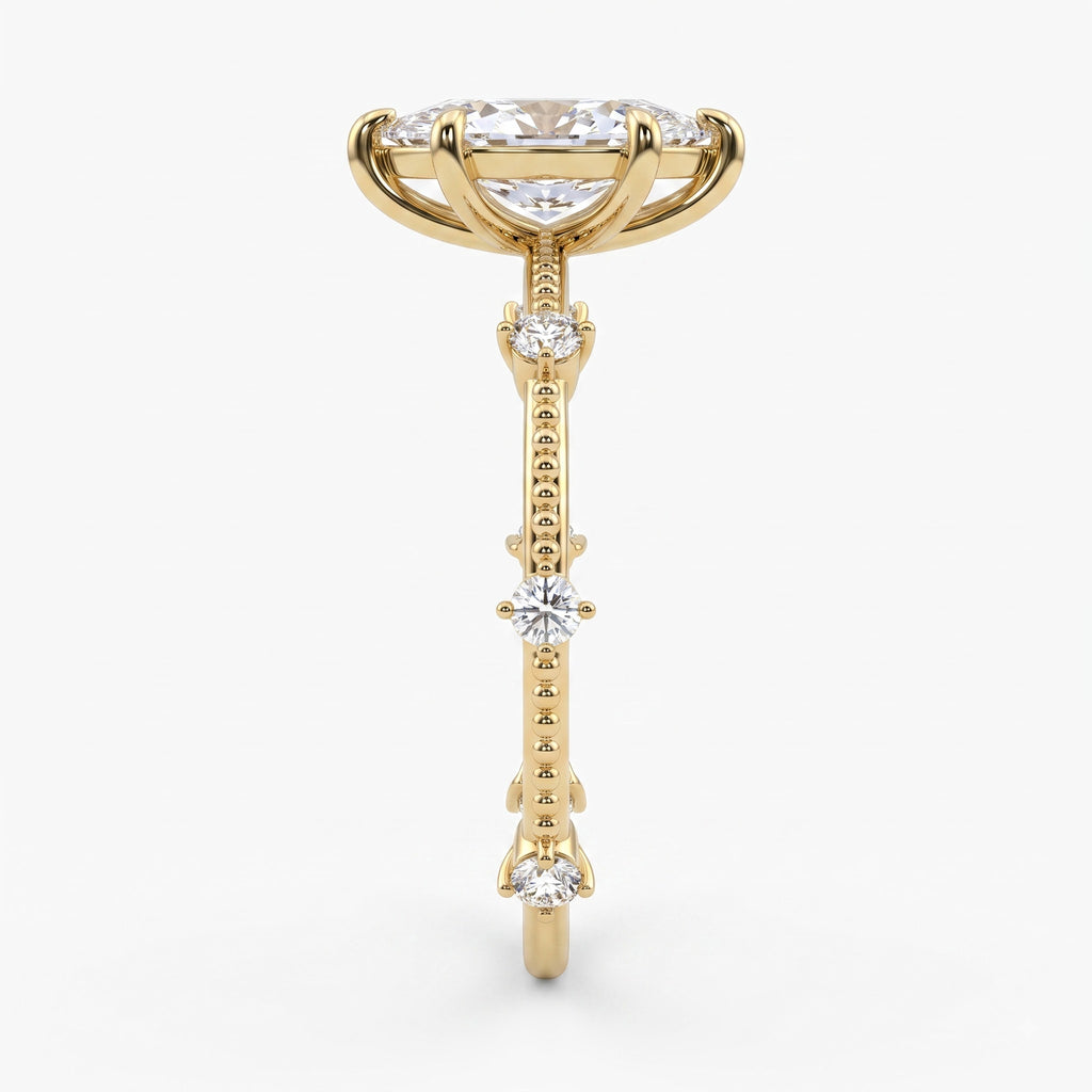 The Royal Marquise Diamond Radiance side stone Ring