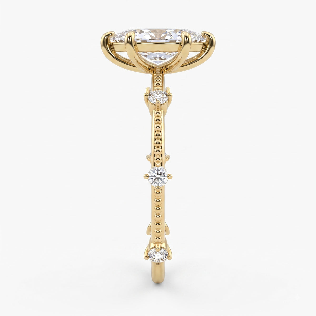 The Royal Marquise Diamond Radiance side stone Ring