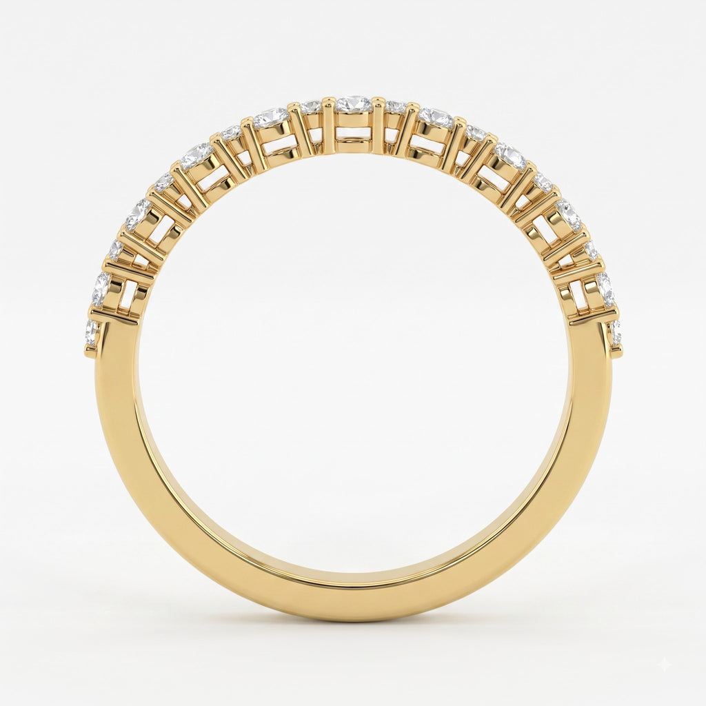 Aurielle Bloom Round Diamond Eternity Ring