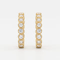 Aureline Brilliant Round Diamond Hoops Earrings
