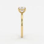 Aurelia Asscher Cut Diamond Solitaire Engagement Ring