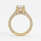 The Eternal Aurelia Oval Diamond Hidden Halo Ring