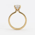 Celestia Aurelia Round Diamond Pavé Hidden Halo Engagement Ring