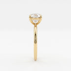 Modern Luxury Cushion Cut Diamond Solitaire Engagement Ring