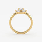 Pear-Cut Lab-Grown Diamond Floral Eternity Ring