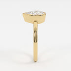 Vela Pear Diamond Bezel Setting Solitaire Ring