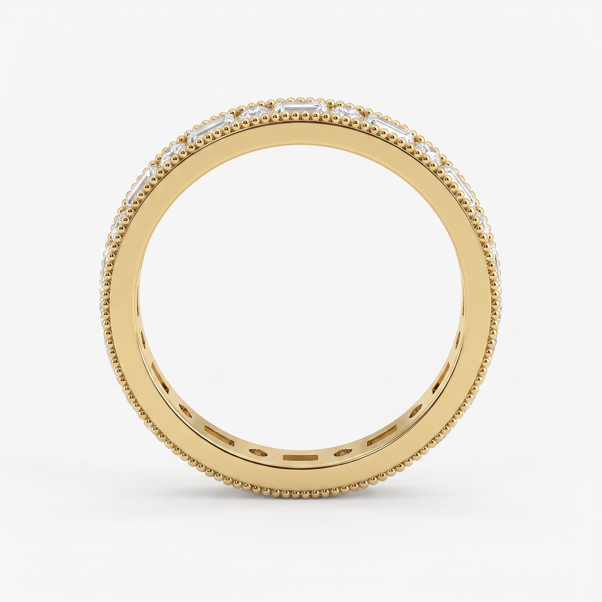 Aurelia Étoile Round & Baguette Diamond Eternity Band
