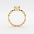 Aurelia Oval Diamond Bezel Setting Solitaire Ring