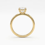 Aurelia Asscher Cut Diamond Solitaire Engagement Ring