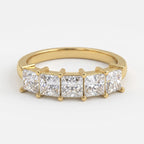 Modern Princess Cut Diamond Eternity Ring