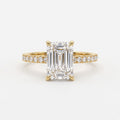 Emerald Cut Lab Grown Diamond Engagement Ring