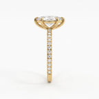 Modern Marquise Cut Lab Grown Diamond Engagement Ring