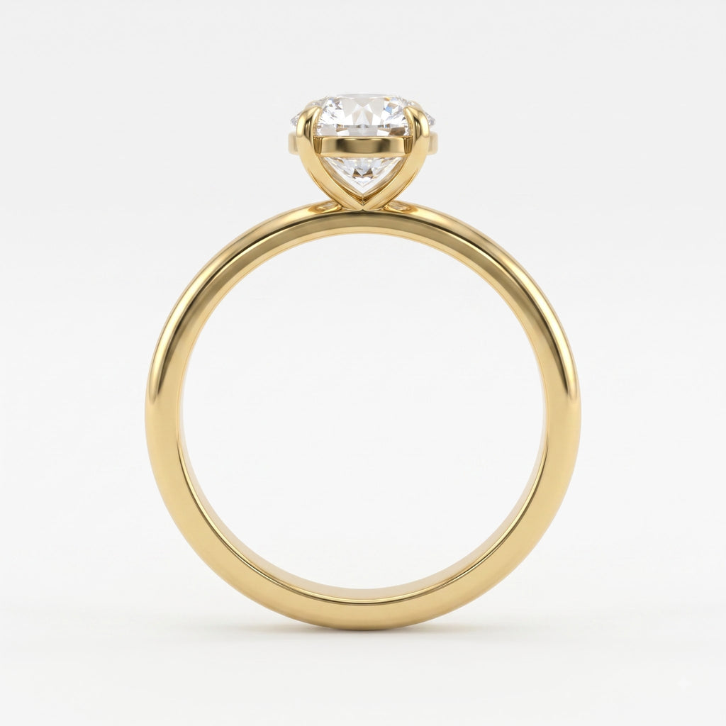Classic round brilliant Diamond Solitaire Engagement ring