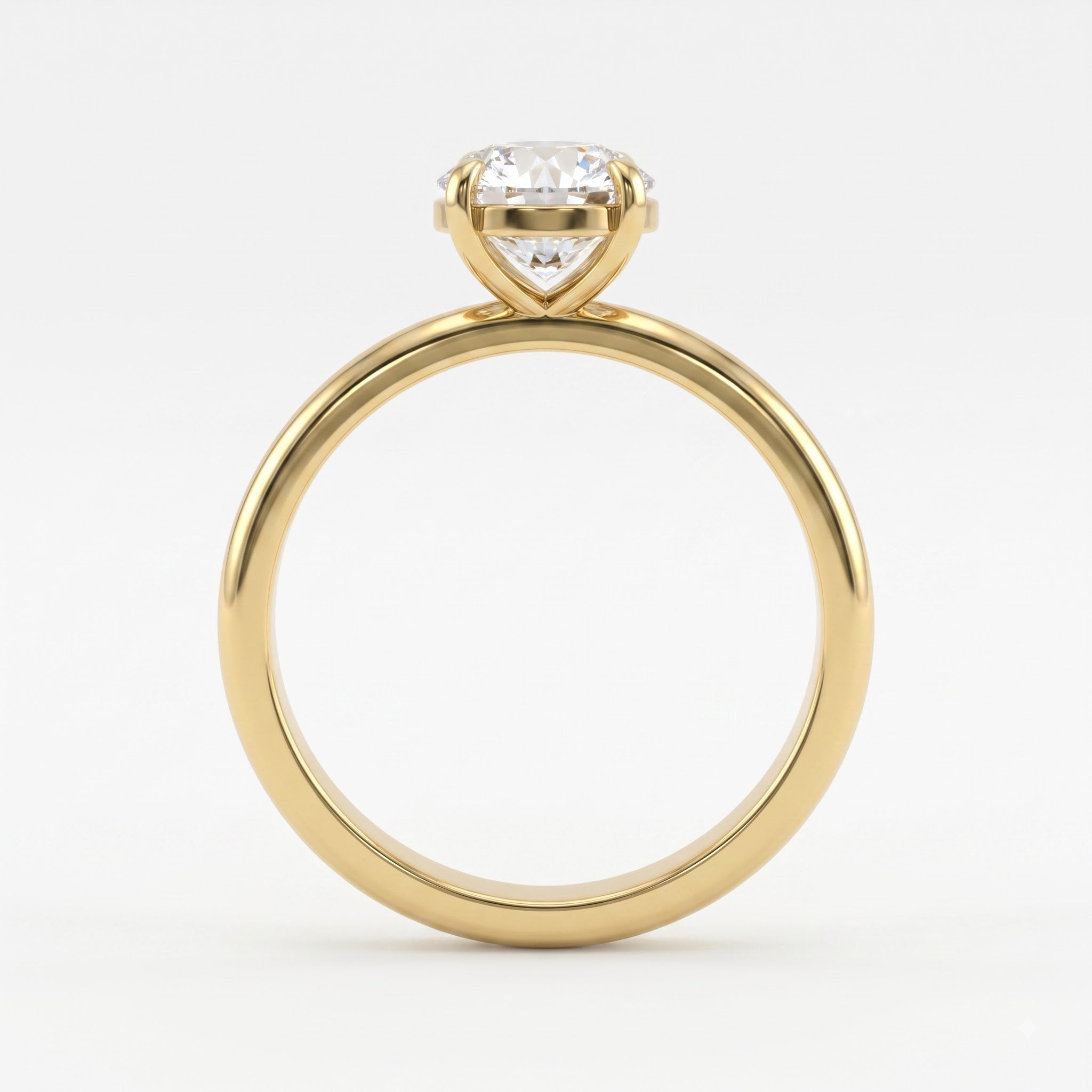 Classic round brilliant Diamond Solitaire Engagement ring