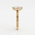 Celestine Marquise Diamond Heirloom Hidden Halo Ring