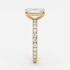 Emerald Cut Lab Grown Diamond Engagement Ring