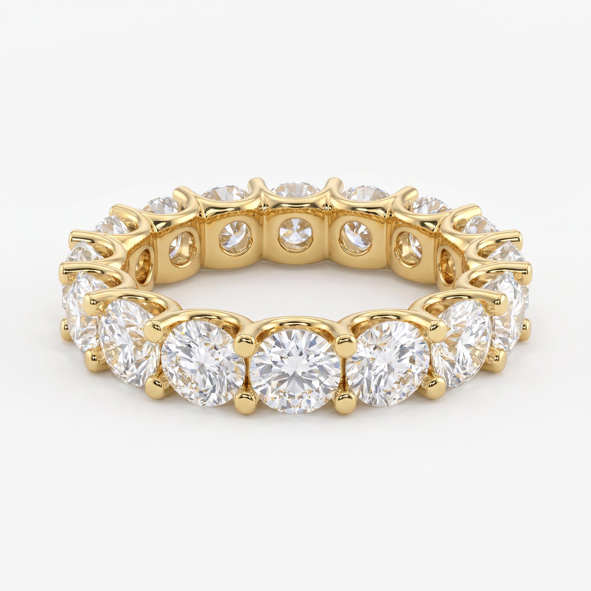 Round Brilliant Lab Diamond Eternity Ring