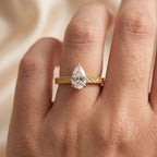 The Enchantress Pear-Cut Diamond Vintage Ring
