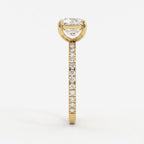 Modern Luxury Cushion Cut Lab Grown Diamond Engagement Ring